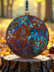 Bear in the Mountains Suncatcher | Handcrafted Wildlife Gift | Mountain Cabin Decor