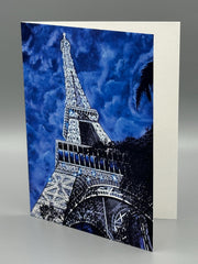 Eiffel Tower Art Greeting Card Set: Romantic Paris Stationery