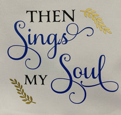 Then Sings My Soul Music Polyester Zipper Tote Bag