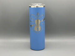 Cello Love Tumbler – Music Lover Gift, Engraved Cello Cup, Stainless Steel Insulated Tumbler