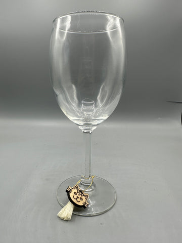 Cat Wine Charms Set 2
