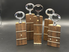 Reclaimed Guitar Neck Bottle Opener in Dark Finish