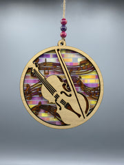 Violin and Music Suncatcher