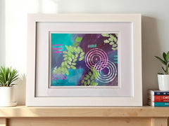 Walk in the Woods Painting | Abstract Nature Art, Framed Acrylic