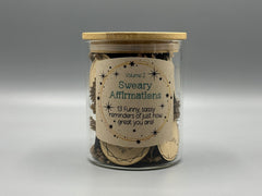 Sweary Affirmations Volume 2 – Funny Adult Affirmation Tokens in Jar – Sassy Self Care Gift – Snarky Confidence Boost