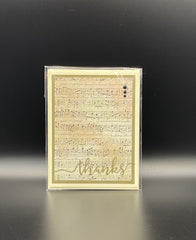 Sheet Music Thank You Cards