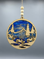 Off-Road in the Mountains Suncatcher