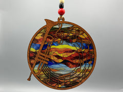 Trumpet Suncatcher – Music Lover Window Hanging
