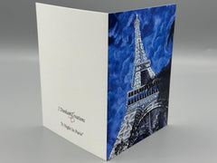 Eiffel Tower Art Greeting Card Set: Romantic Paris Stationery