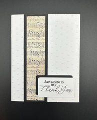 Musically Inspired Thank You Card for Music Lovers