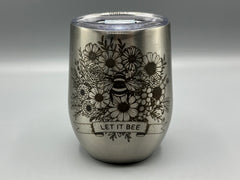 Let It Bee Wine 12oz Wine Tumbler