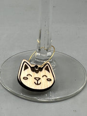Cat Wine Charms Set 2