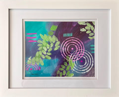 Walk in the Woods Painting | Abstract Nature Art, Framed Acrylic