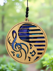 Piano Keys & Treble Clef Suncatcher: Handmade Acrylic Music Ornament
