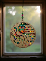 Piano Keys & Treble Clef Suncatcher: Handmade Acrylic Music Ornament