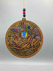 Mountains Sunrise Suncatcher