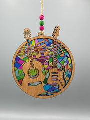Two Guitars Suncatcher
