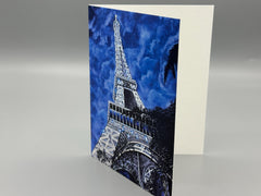 Eiffel Tower Art Greeting Card Set: Romantic Paris Stationery