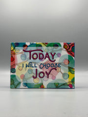 Today I Will Choose Joy Wood Art Box – Inspirational Decor – Colorful Positive Affirmation Art