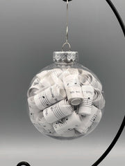 Handmade Sheet Music Ornament | Music Teacher Christmas Gift