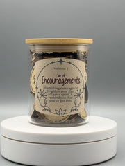 Jar of Encouragement Volume 1 – Uplifting Affirmation Tokens in Jar – Daily Positivity Gift – Encouragement & Self Care Reminder