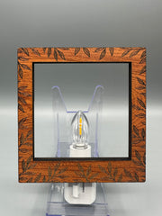 Leaf Engraved Interchangeable LED Night Light – BASE & FRAME ONLY