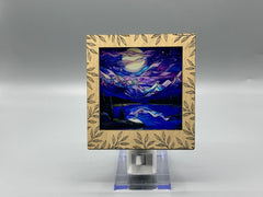 Leaf Engraved Interchangeable LED Night Light – BASE & FRAME ONLY