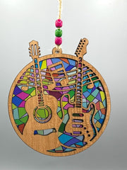 Two Guitars Suncatcher