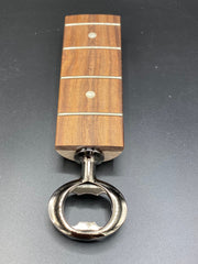 Reclaimed Bass Guitar Neck Bottle Opener in Medium Finish