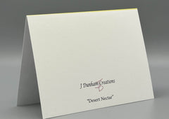 Desert Nectar Greeting Card Set | Hummingbird Art Photography | Southwest Nature Cards | Set of 5 Blank Cards