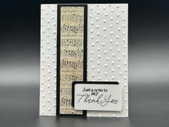 Musically Inspired Thank You Card for Music Lovers