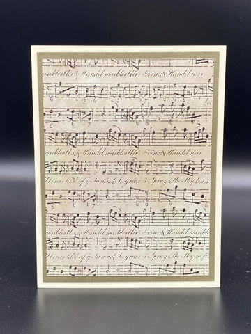 Sheet Music Notecard