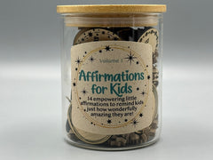 Affirmations for Kids – Volume 1 – Positive Affirmation Tokens in Jar – Confidence & Kindness Tokens – Encouragement Gift for Children