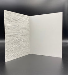 Embossed Sheet Music Note Cards: Classic Stationery Set