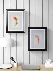 Rainbow Feather Art Print • 6x8 Watercolor Illustration (Matted to 9x12) • Jeanne Dunham Print