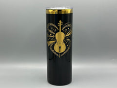 Cello Love Tumbler – Music Lover Gift, Engraved Cello Cup, Stainless Steel Insulated Tumbler