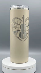 Cello Love Tumbler – Music Lover Gift, Engraved Cello Cup, Stainless Steel Insulated Tumbler