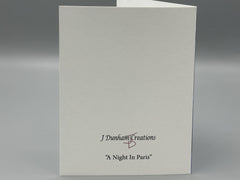 Eiffel Tower Art Greeting Card Set: Romantic Paris Stationery