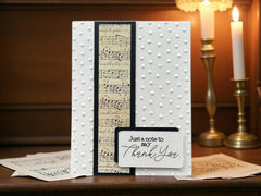 Musically Inspired Thank You Card for Music Lovers