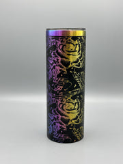 Roses & Treble Clef Music Notes Stainless Steel Tumbler