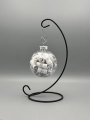 Handmade Sheet Music Ornament | Silver Accents, Music Lover Gift