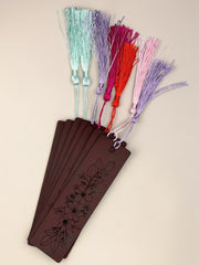 Wildflowers 3 Leatherette Bookmark with Tassel