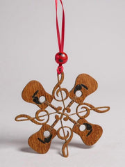 Guitarist Gift Set | Reclaimed Guitar Neck Bottle Opener + Ornament + Tag in Holiday Bucket