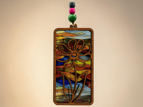 Flower Suncatcher No. 3 – Colorful Floral Window Hanging –  Handmade Nature Decor