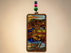 Flower Suncatcher No. 3 – Colorful Floral Window Hanging –  Handmade Nature Decor