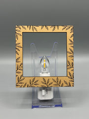 Leaf Engraved Interchangeable LED Night Light – BASE & FRAME ONLY