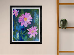 Pinkalicious #2 | 20x16 Floral Acrylic Painting by Kathy O’Conner | Unframed Original