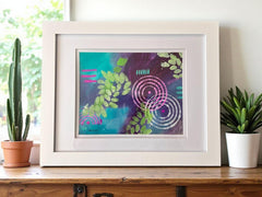 Walk in the Woods Painting | Abstract Nature Art, Framed Acrylic