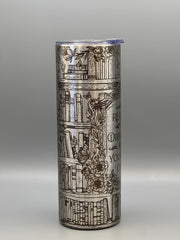 Reading is Dreaming Tumbler | Laser Engraved Stainless Travel Mug | Book Lover Gift | Literary Coffee Cup | Gift for Readers & Teachers