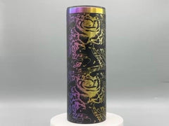 Roses & Treble Clef Music Notes Stainless Steel Tumbler